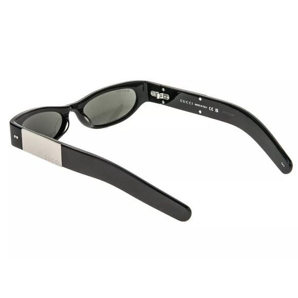 GUCCI Cat Eye Sunglasses Black Narrow Logo Gg1635S Runway Mask Unisex 003 NEW - Picture 8 of 10